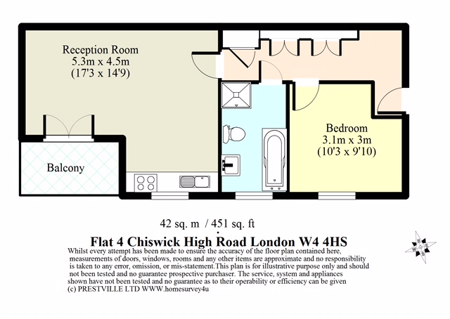 Flat 4, 329 Chiswick High Road