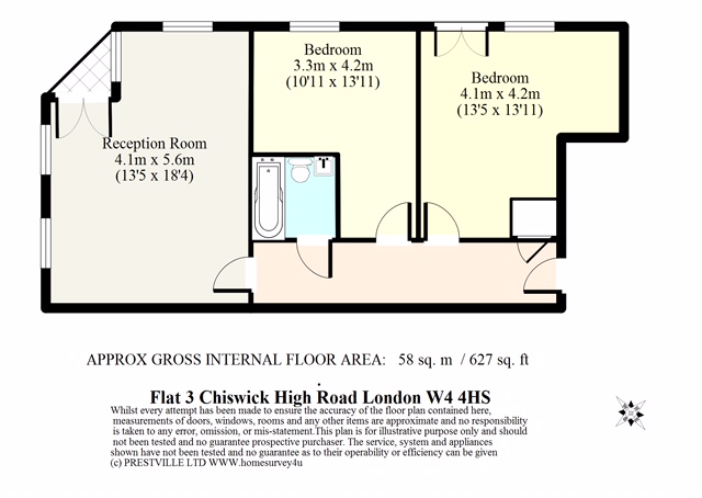 Flat 3, 329 Chiswick High Road